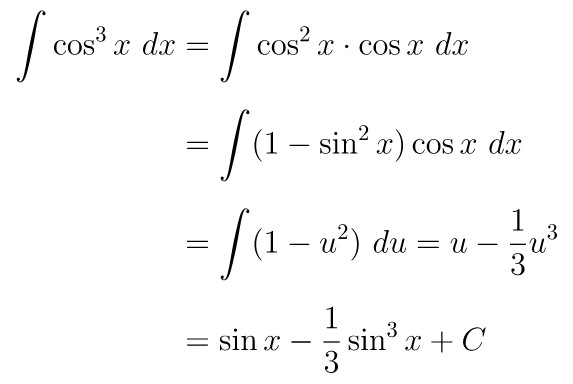 integral cos^3 x dx